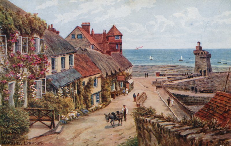 Mars Hill, Lynmouth (színes litó) alkotó: Alfred Robert Quinton