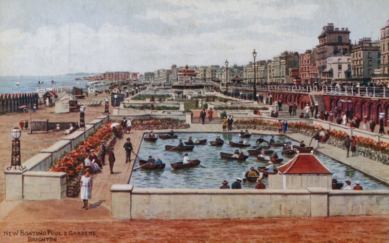 New Boating Pool and Gardens, Brighton alkotó: Alfred Robert Quinton