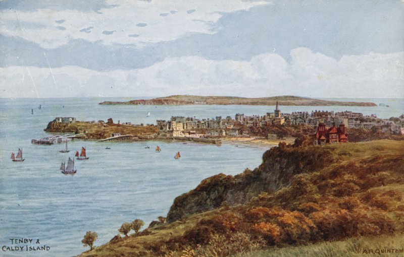Tenby és Caldy-sziget alkotó: Alfred Robert Quinton