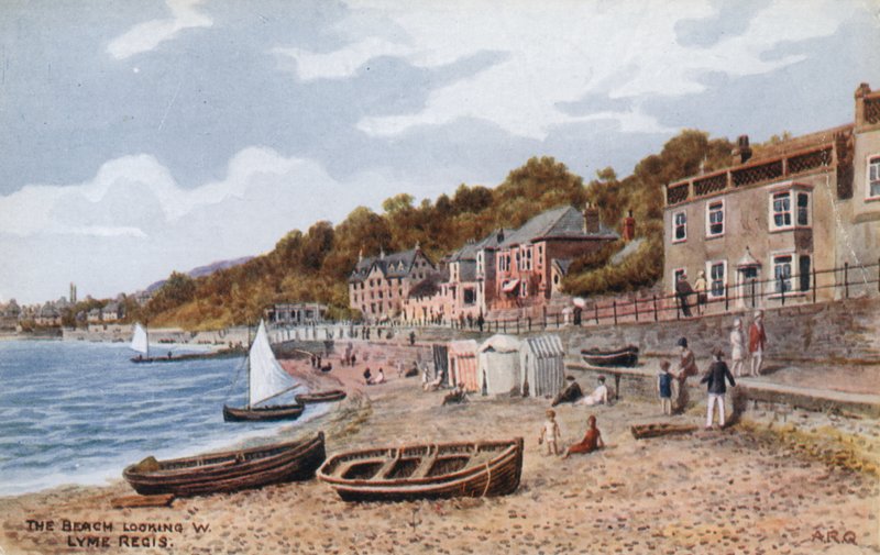 A Beach kinézetű W, Lyme Regis alkotó: Alfred Robert Quinton