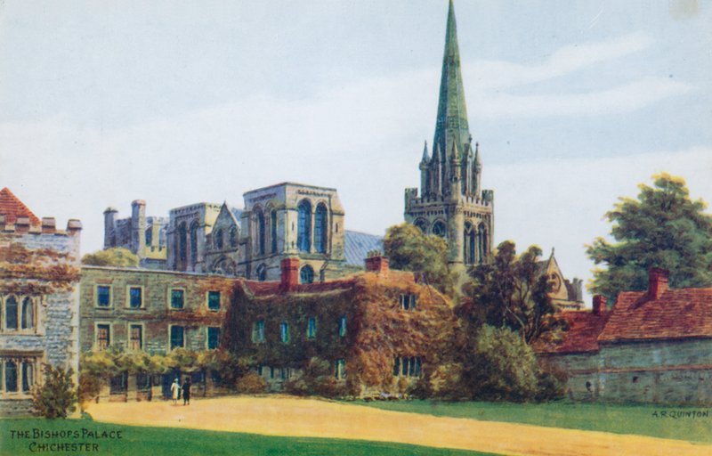 A püspöki palota, Chichester alkotó: Alfred Robert Quinton
