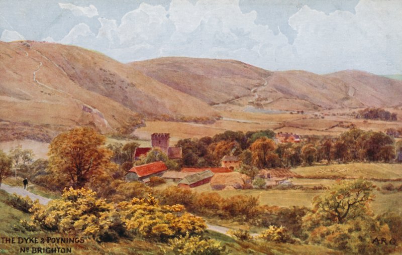 A Dyke és Poynings Brighton közelében alkotó: Alfred Robert Quinton