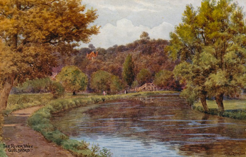 A Wey folyó, Guildford alkotó: Alfred Robert Quinton