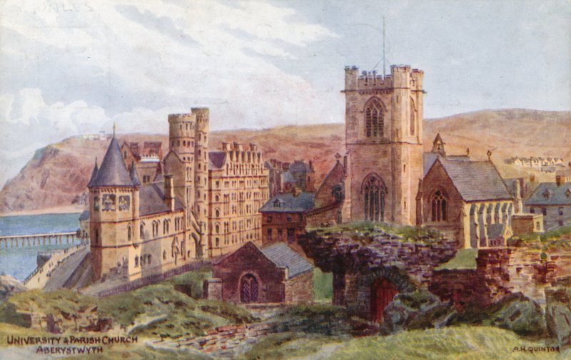 Egyetem és plébániatemplom, Aberystwyth alkotó: Alfred Robert Quinton