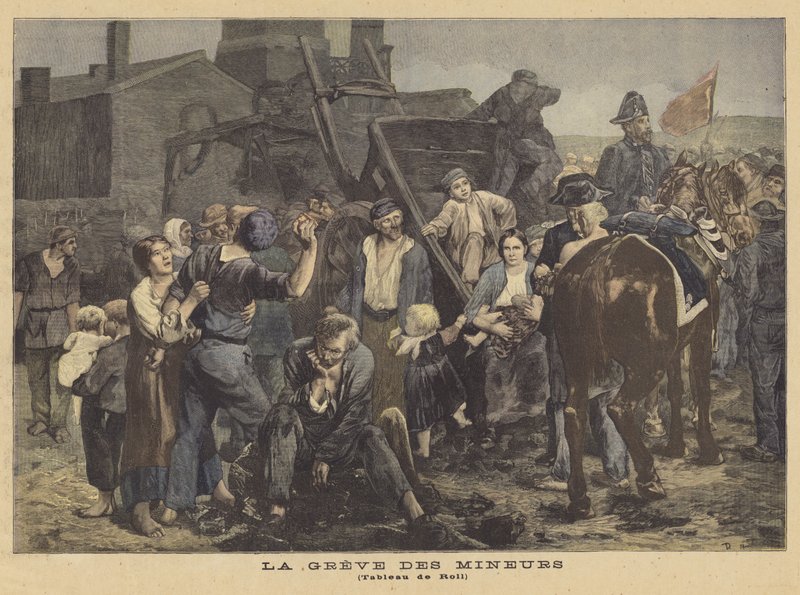A bányászsztrájk alkotó: Alfred Roll