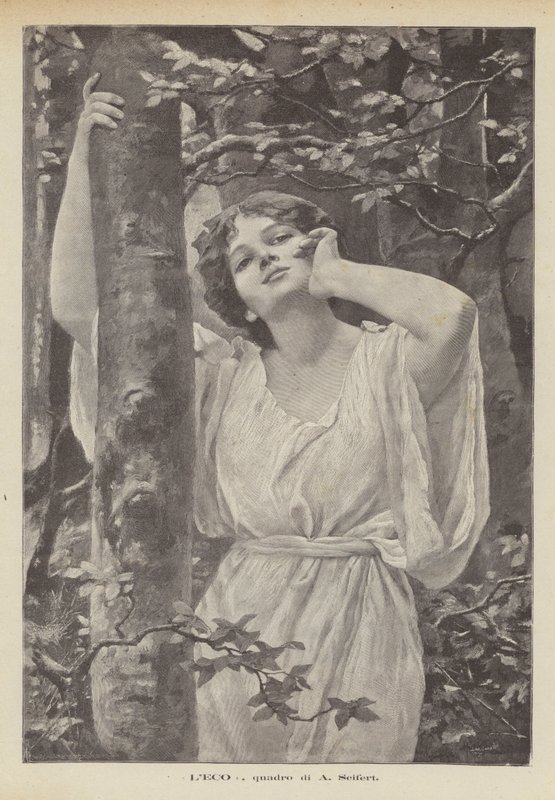A visszhang, A Seifert festménye (litho) alkotó: Alfred Seifert