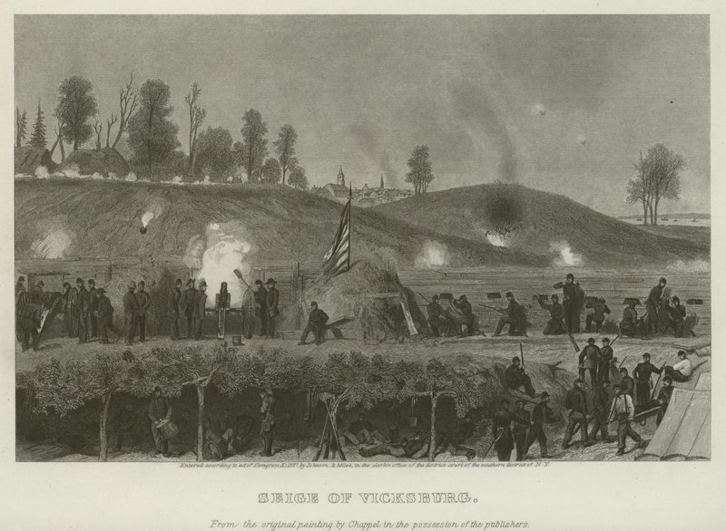 Vicksburg ostroma, 1863 alkotó: Alonzo Chappel