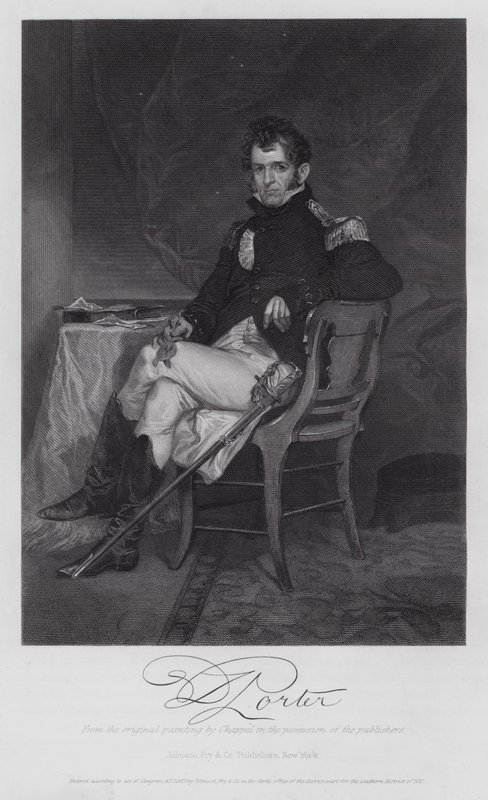 David Porter (metszet) alkotó: Alonzo (after) Chappel