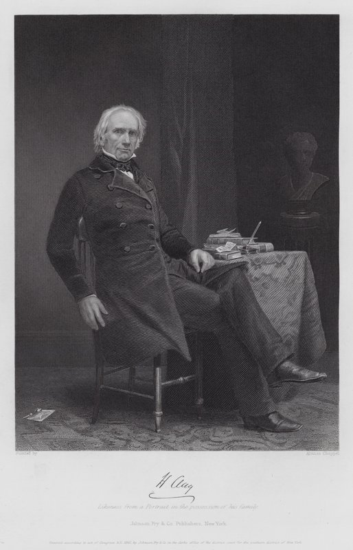 Henry Clay (metszet) alkotó: Alonzo (after) Chappel