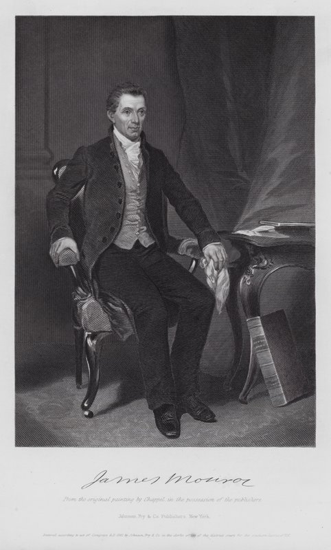 James Monroe (metszet) alkotó: Alonzo (after) Chappel