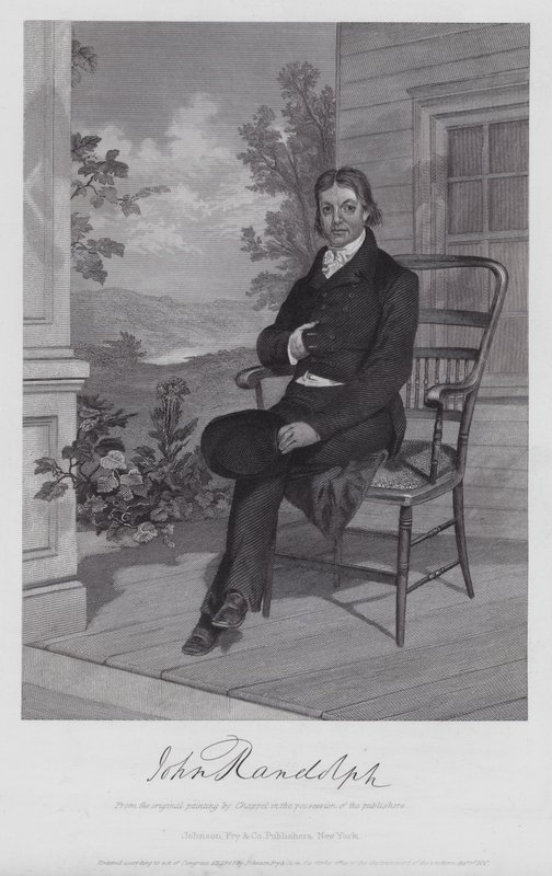 John Randolph (metszet) alkotó: Alonzo (after) Chappel