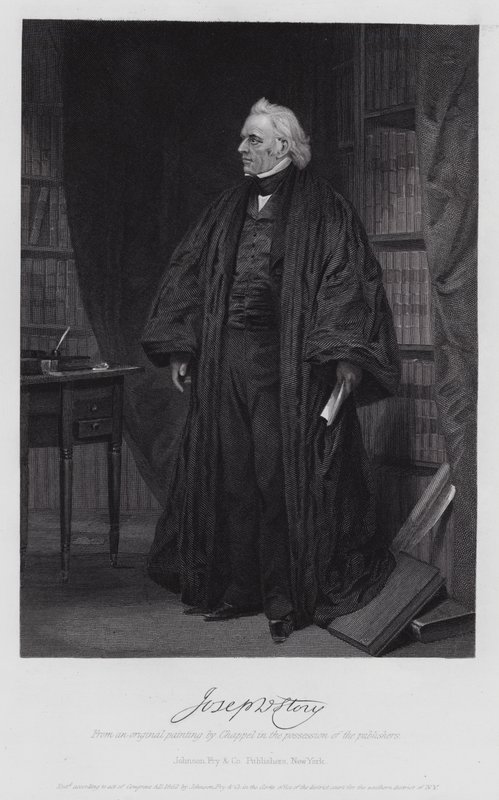 Joseph Story (metszet) alkotó: Alonzo (after) Chappel