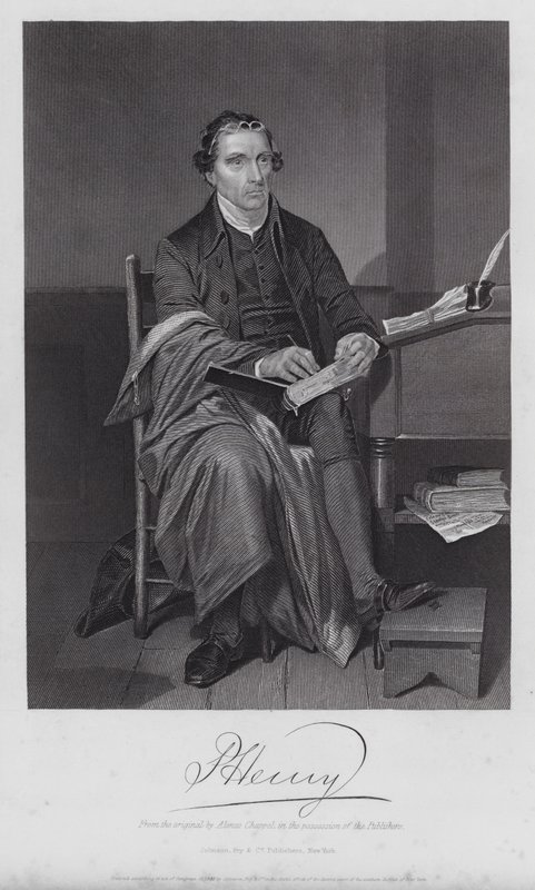 Patrick Henry (metszet) alkotó: Alonzo (after) Chappel