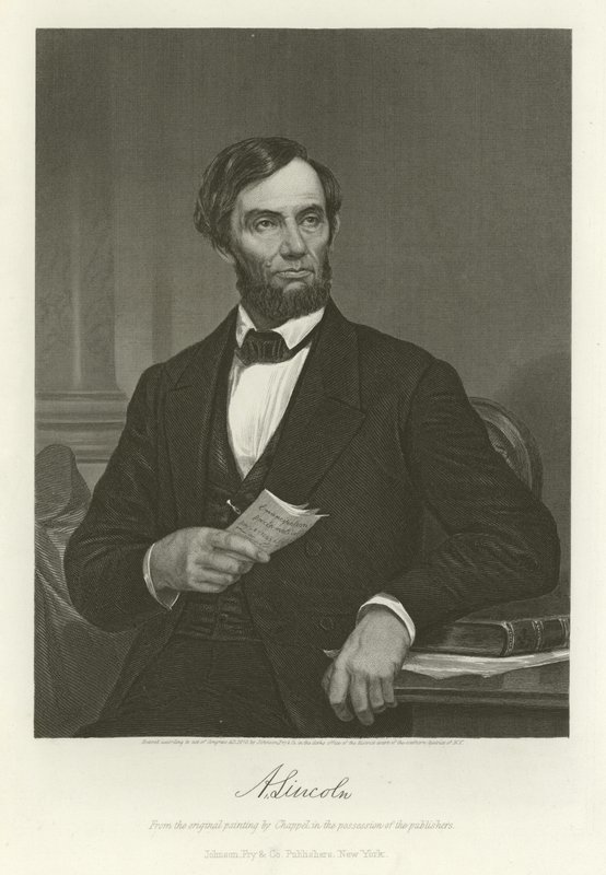 Abraham Lincoln alkotó: Alonzo Chappel