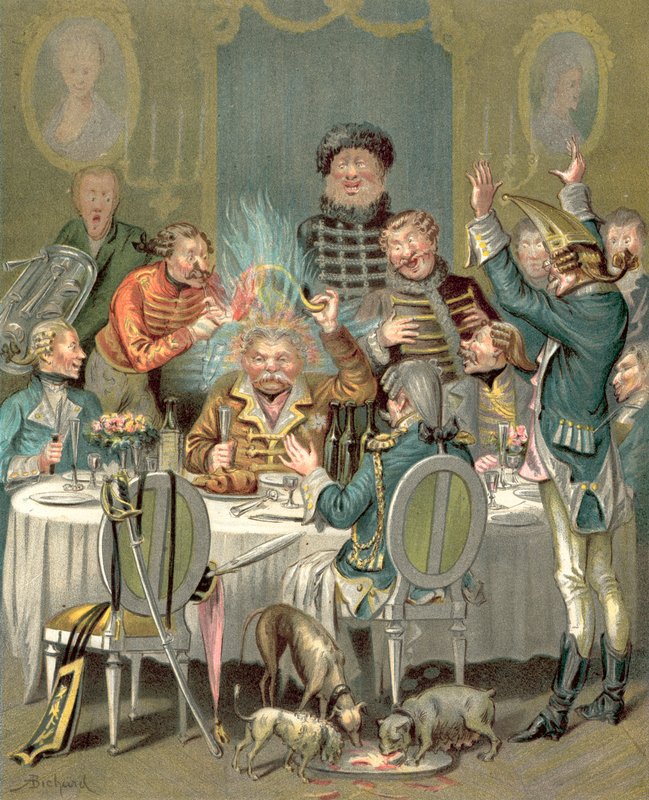 Münchausen báró kalandjai (chromolitho) alkotó: Alphonse Adolphe Bichard