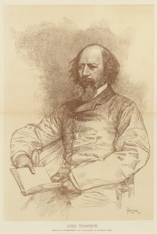 Lord Tennyson alkotó: Amedee Forestier