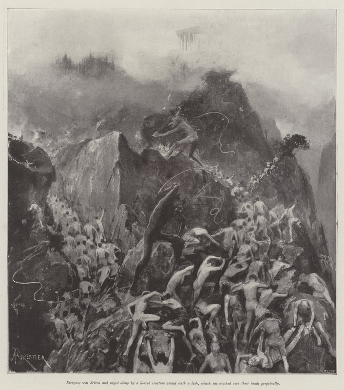 A rövid út, Walter Besant alkotó: Amedee Forestier