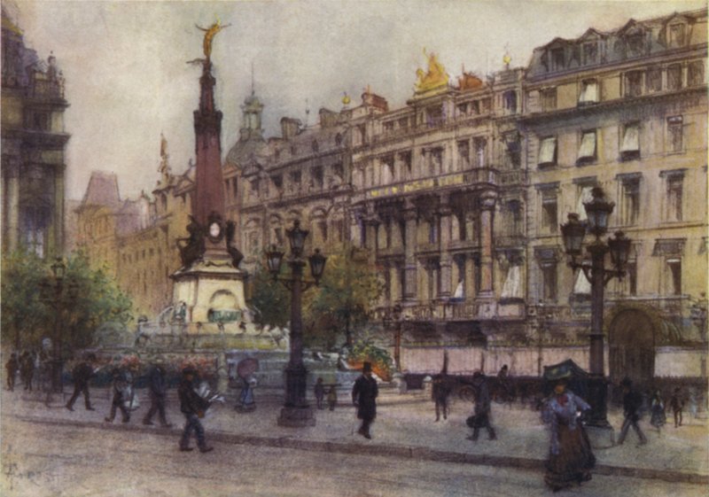Place de Brouckere, Brüsszel alkotó: after Amedee Forestier