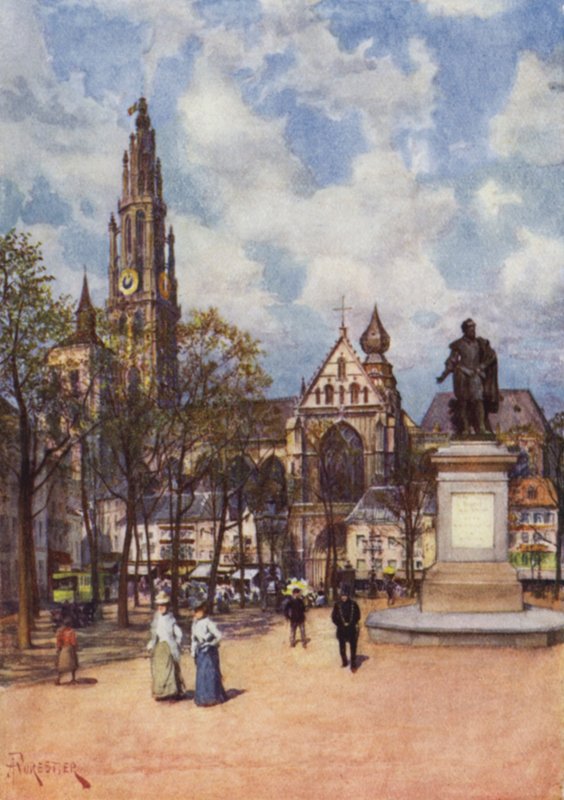 A Place Verte, Antwerpen alkotó: after Amedee Forestier