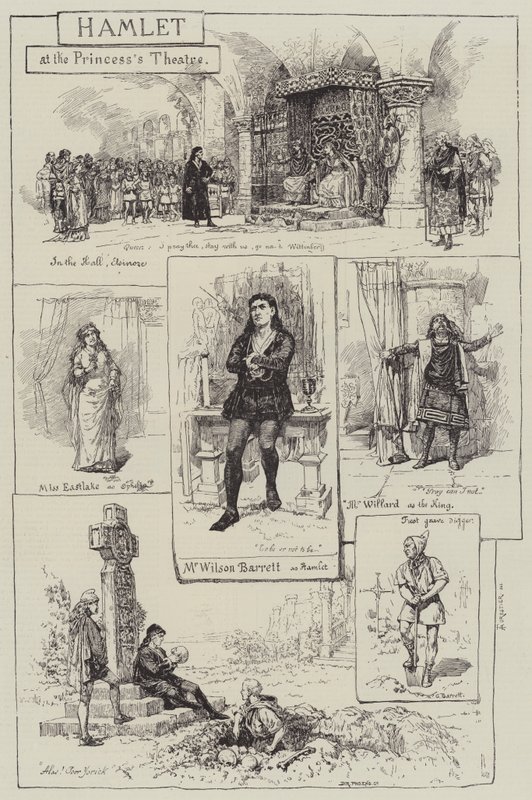 Hamlet a Hercegnő Színházban alkotó: Amedee Forestier
