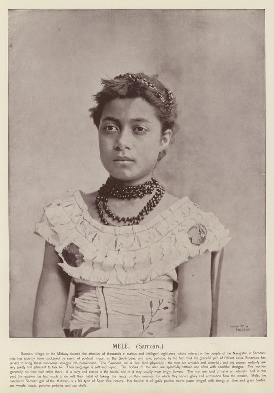 Mele, szamoai alkotó: American Photographer