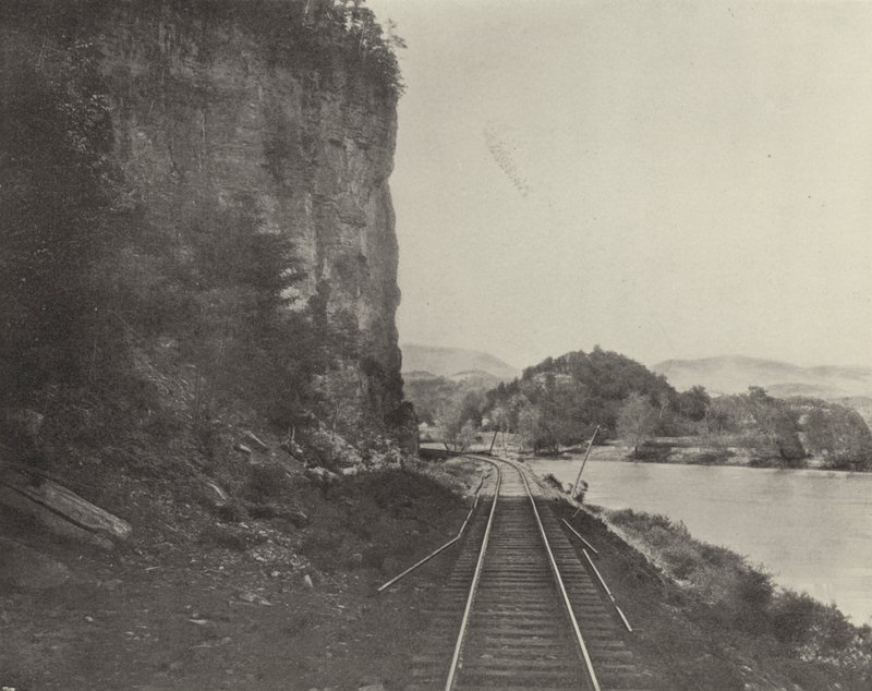 Castle Rock, New River (fekete-fehér fotó) alkotó: American Photographer (after)