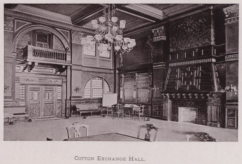 Cotton Exchange Hall (f/w fotó) alkotó: American Photographer (after)