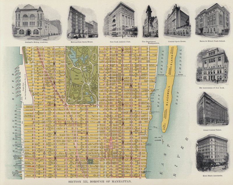 Borough of Manhattan (fekete-fehér fotó) alkotó: American Photographer