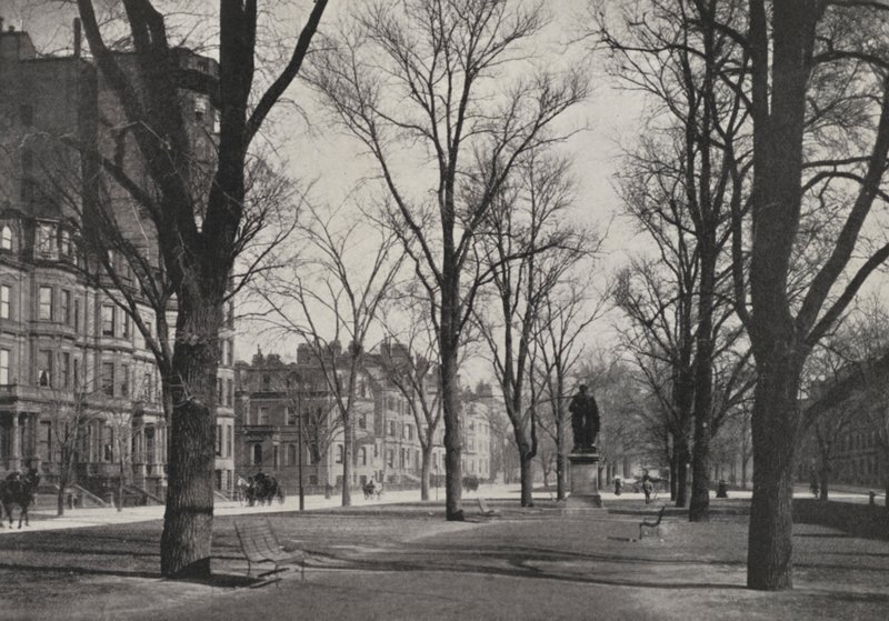 Boston: Commonwealth Avenue (fekete-fehér fotó) alkotó: American Photographer