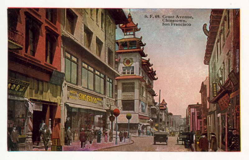 Grant Avenue, Chinatown, San Francisco (színes fotó) alkotó: American Photographer