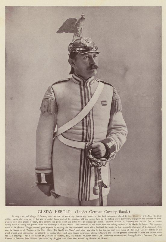 Gustav Herold, a német lovassági zenekar vezetője alkotó: American Photographer