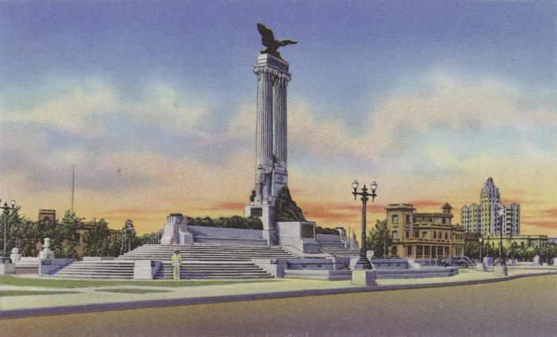 Monumento al Maine, Maine Monument (színes fotó) alkotó: American Photographer