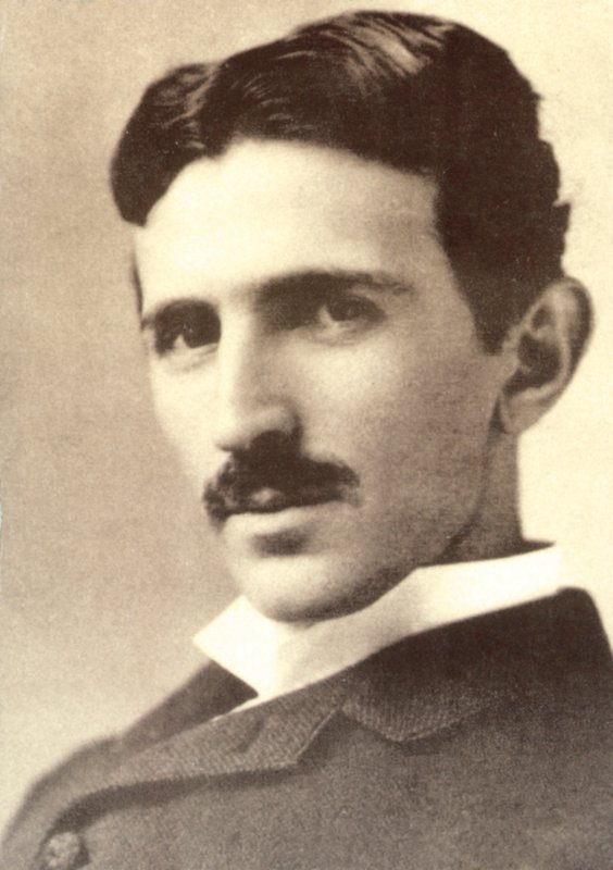 Nikola Tesla (fekete-fehér fotó) alkotó: American Photographer