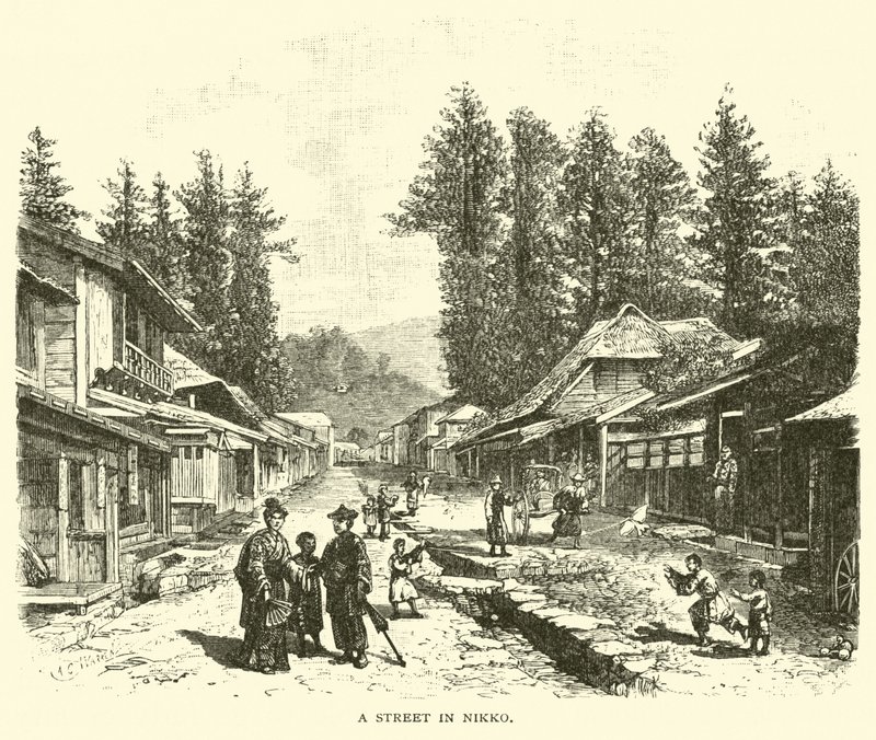 Egy utca Nikkóban alkotó: American School