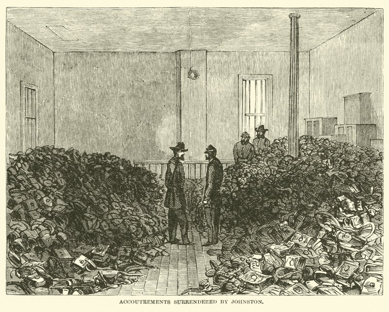 Johnston által átadott felszerelések, 1865. április alkotó: American School
