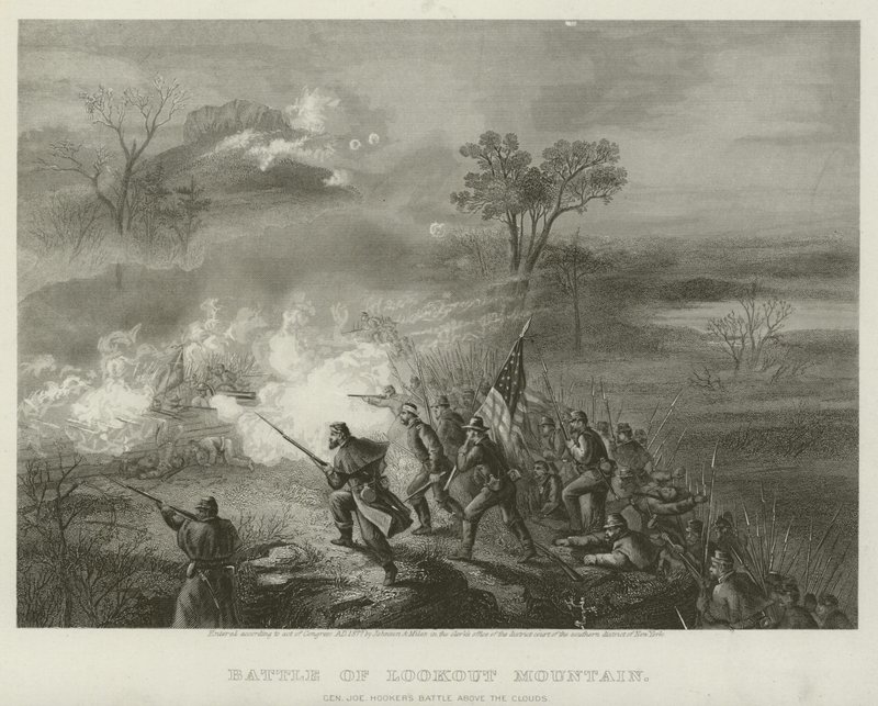 Kilátó hegyi csata, 1863 alkotó: American School