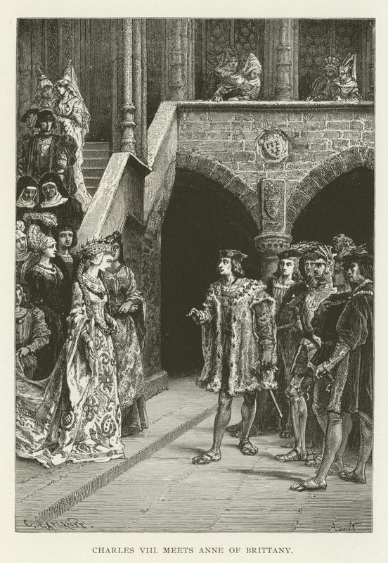 VIII. Károly találkozik Bretagne-i Annával alkotó: American School
