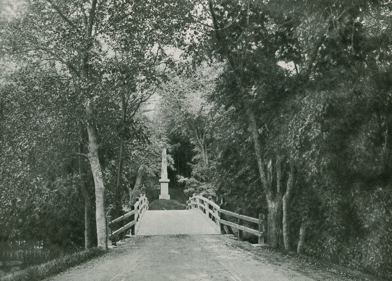 Concord Bridge, Lexington (fénynyomat) alkotó: American School