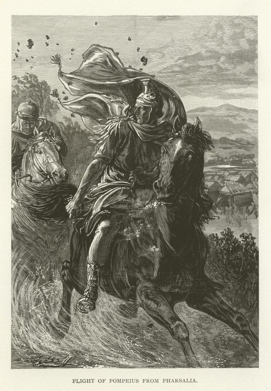 Pompeius repülőútja Pharsaliából alkotó: American School