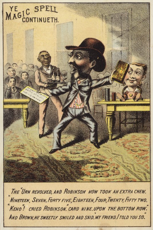 Úriember dohánnyal a kezében alkotó: American School