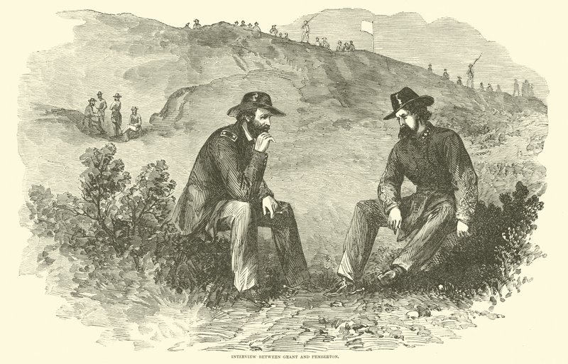 Interjú Grant és Pemberton között, 1863. július alkotó: American School