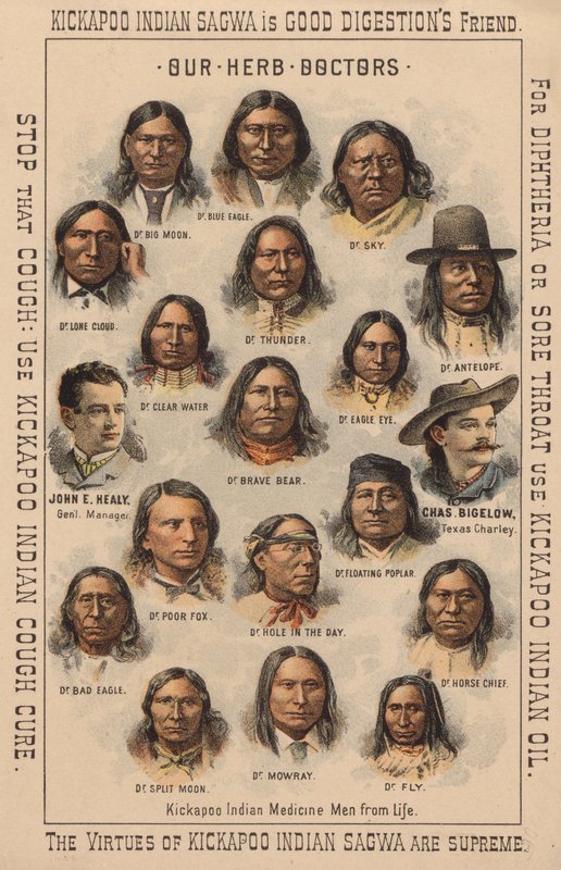 Kickapoo indiai orvoslás férfiak alkotó: American School