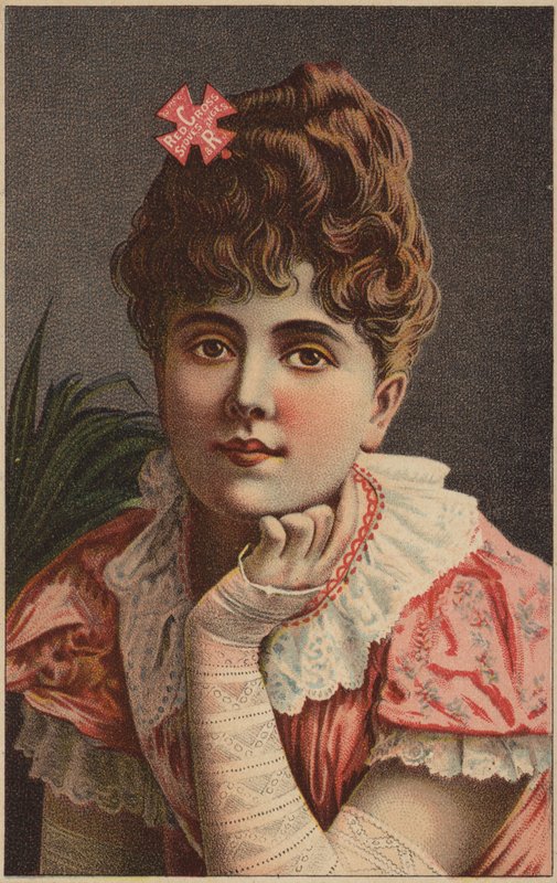 Rózsaszín ruhás hölgy alkotó: American School