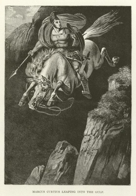 Marcus Curtius beugrott az Öbölbe alkotó: American School