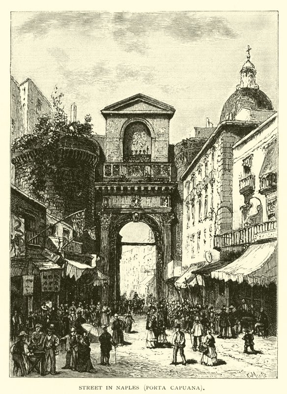 Utca Nápolyban, Porta Capuana alkotó: American School