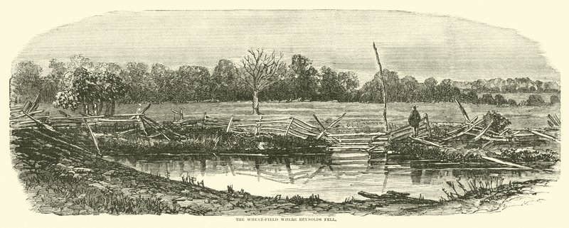 A búzamező, ahol Reynolds elesett, 1863. július alkotó: American School