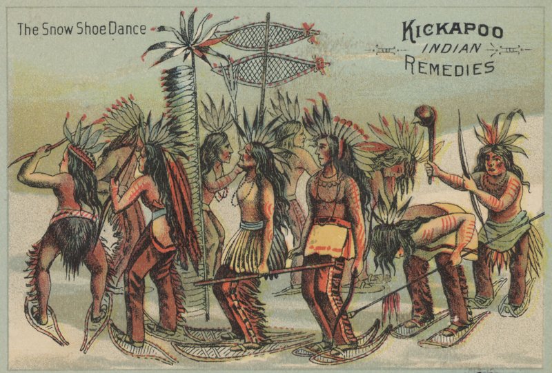 A hócipő tánc (chromolitho) alkotó: American School