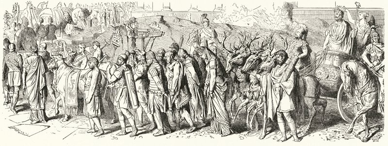 Diadalok, Aurelianus császár diadalmenete (metszet) alkotó: American School