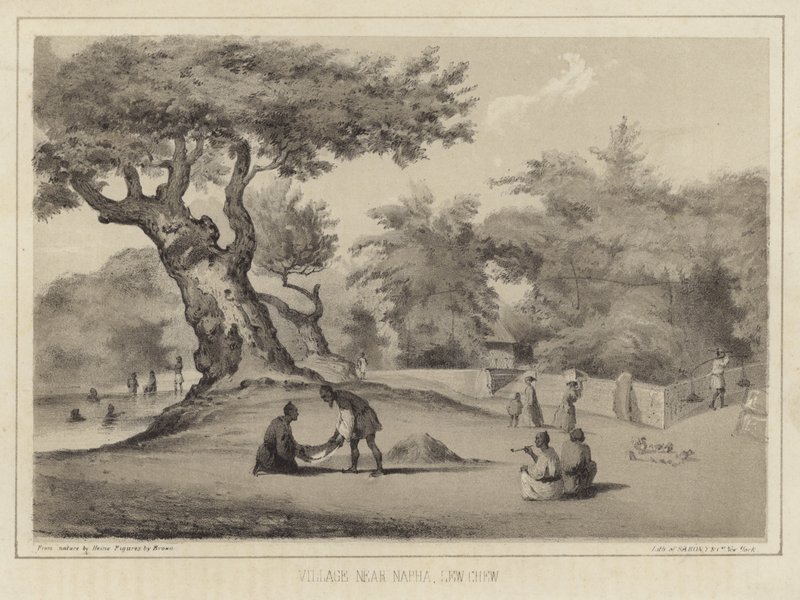 Falu Napha közelében, Lew Chew (Ryukyu-szigetek) alkotó: American School