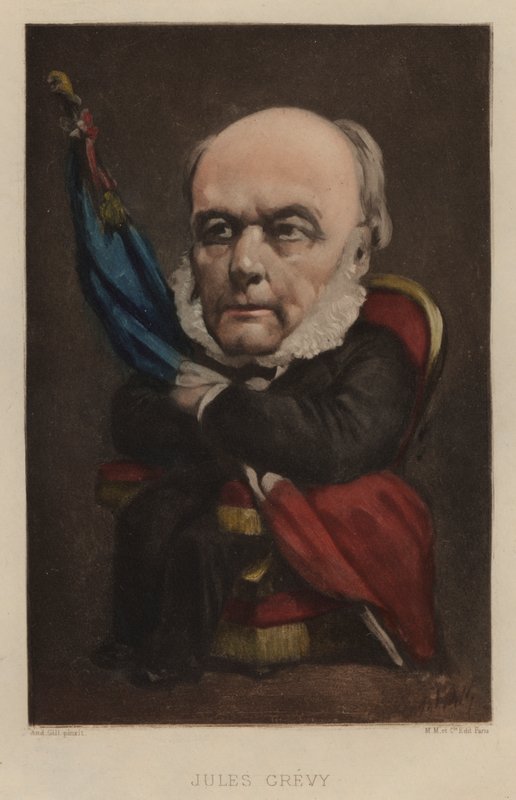 Jules Grevy, francia államférfi alkotó: Andre Gill